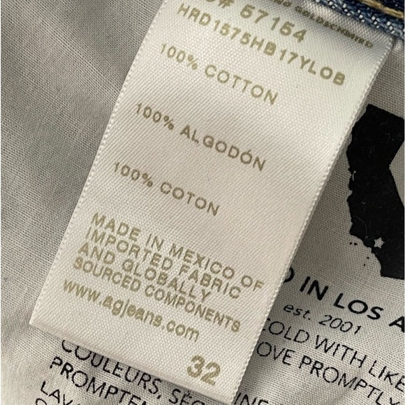 AG Jeans Womens 32 Ex Boyfriend Slouchy Slim High Rise Ripped Knee Rigid Denim - Picture 8 of 8